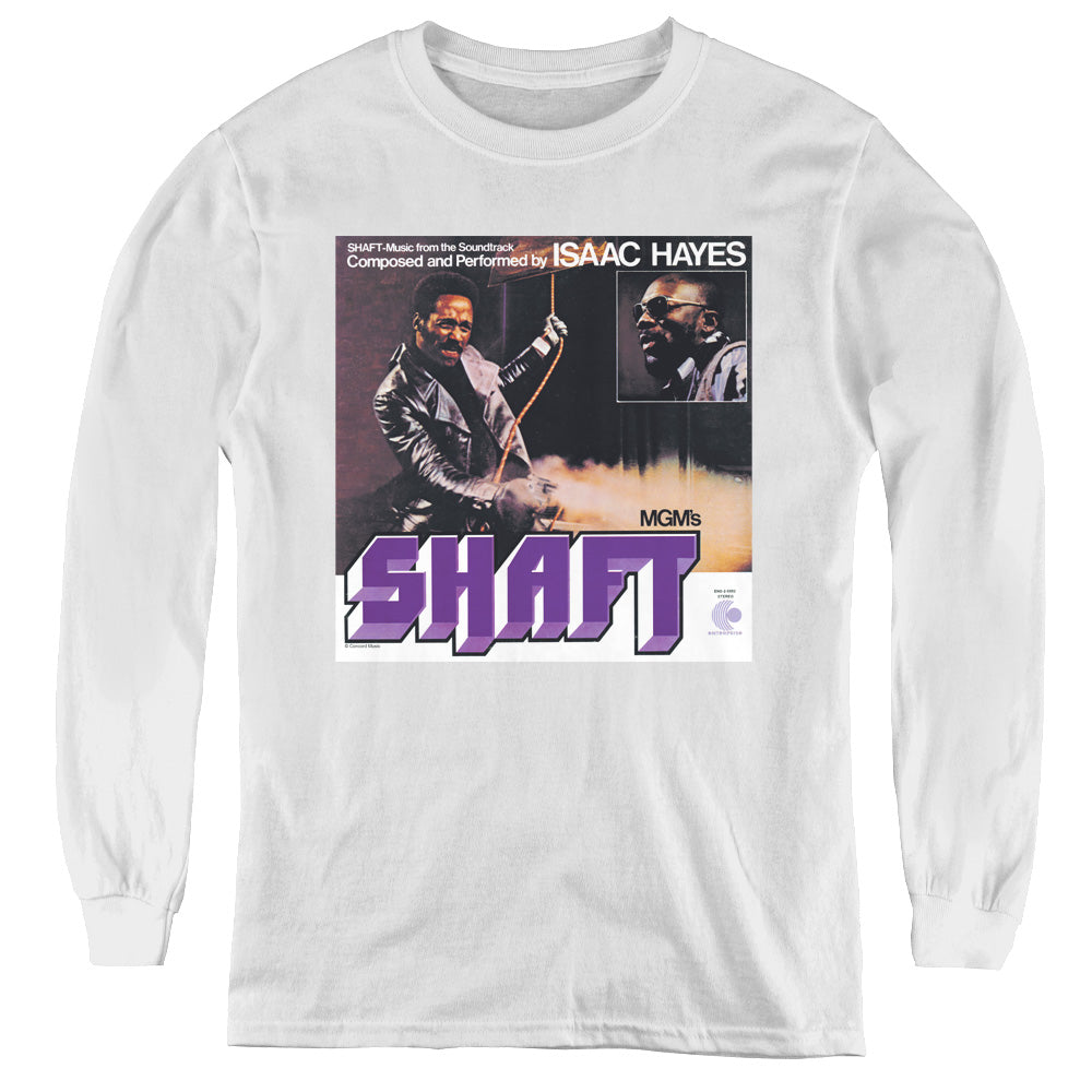 Isaac Hayes Shaft Long Sleeve Kids Youth T Shirt White