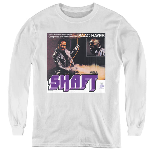 Isaac Hayes Shaft Long Sleeve Kids Youth T Shirt White