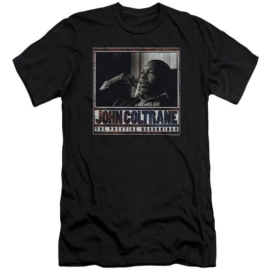 John Coltrane Prestige Recordings Premium Bella Canvas Slim Fit Mens T Shirt Black