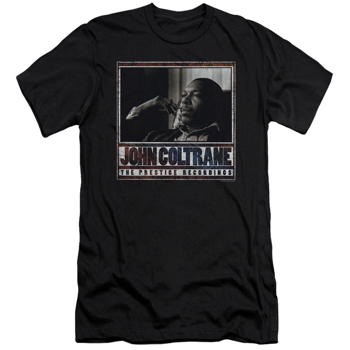John Coltrane Prestige Recordings Slim Fit Mens T Shirt Black