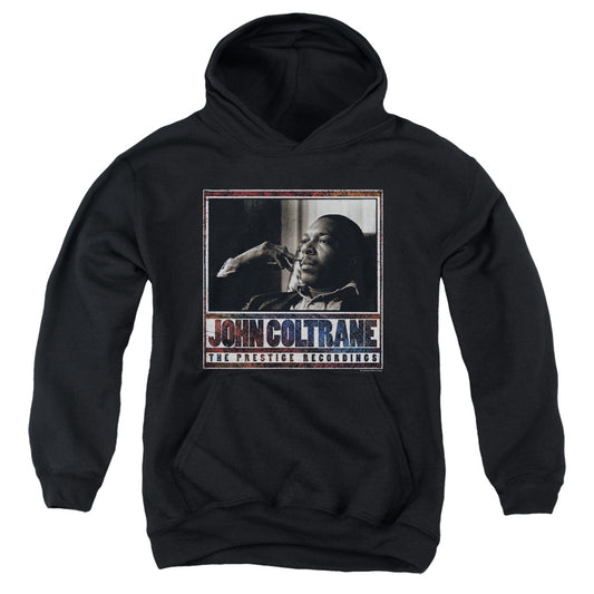 John Coltrane Prestige Recordings Kids Youth Hoodie Black