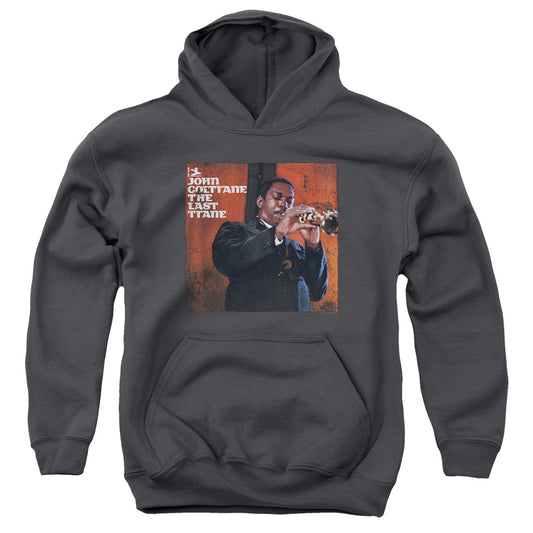 John Coltrane Last Trane Kids Youth Hoodie Charcoal