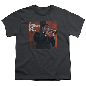 John Coltrane Last Trane Kids Youth T Shirt Charcoal