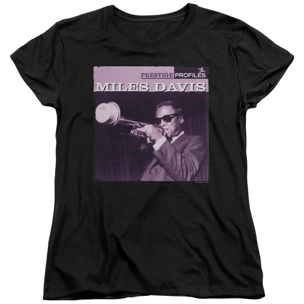 Miles Davis Prince Womens T Shirt Black