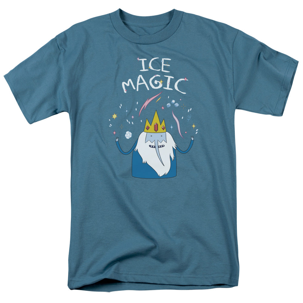 Adventure Time Ice Magic Mens T Shirt Slate