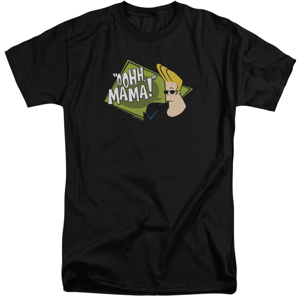 Johnny Bravo Oohh Mama Mens Tall T Shirt Black