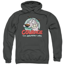 Load image into Gallery viewer, Courage the Cowardly Dog Courage Mens Hoodie Charcoal