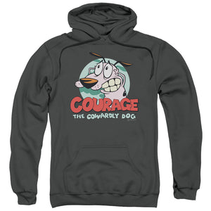 Courage the Cowardly Dog Courage Mens Hoodie Charcoal