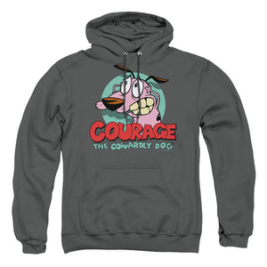Courage The Cowardly Dog Courage Mens Hoodie Charcoal