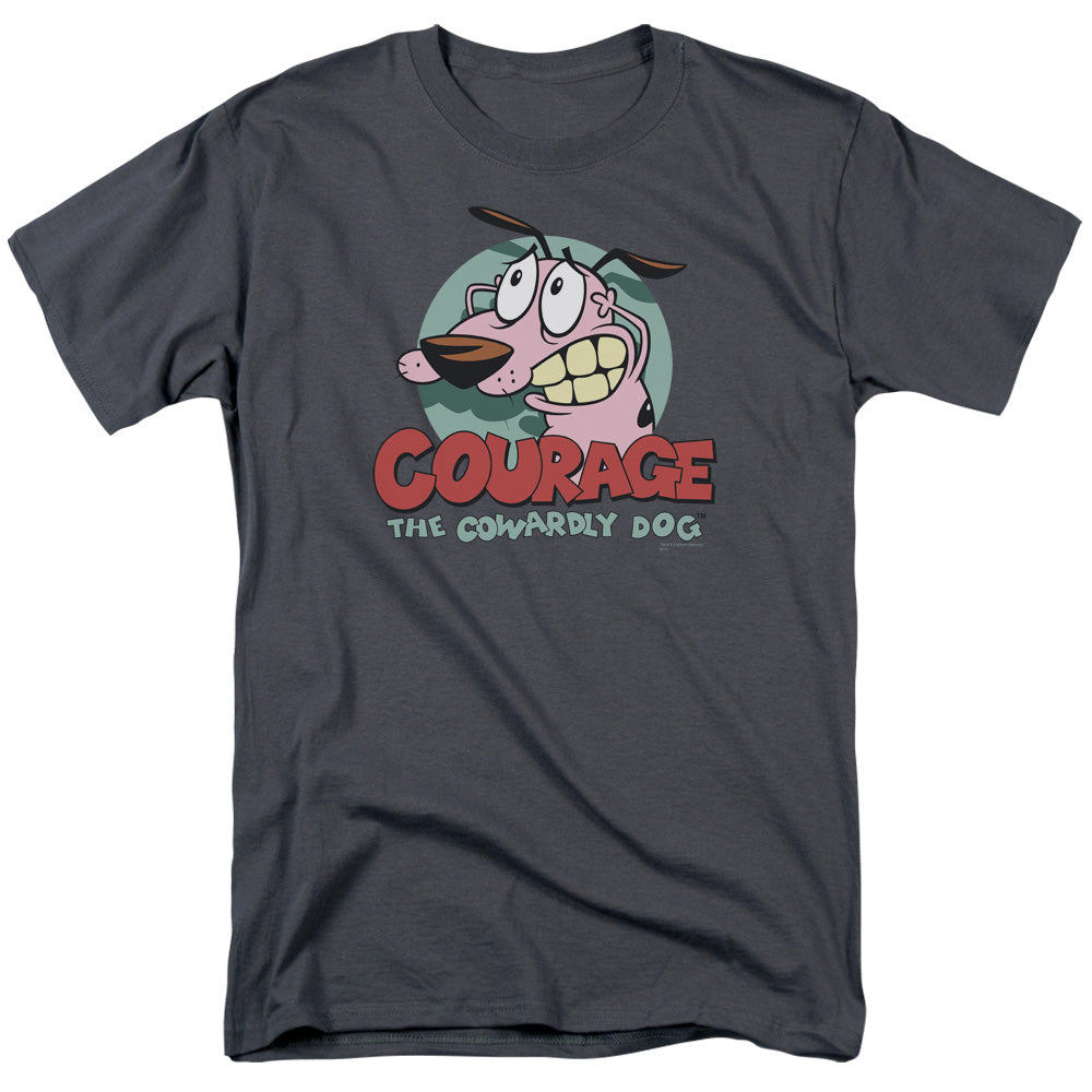 Courage the Cowardly Dog Courage Mens T Shirt Charcoal