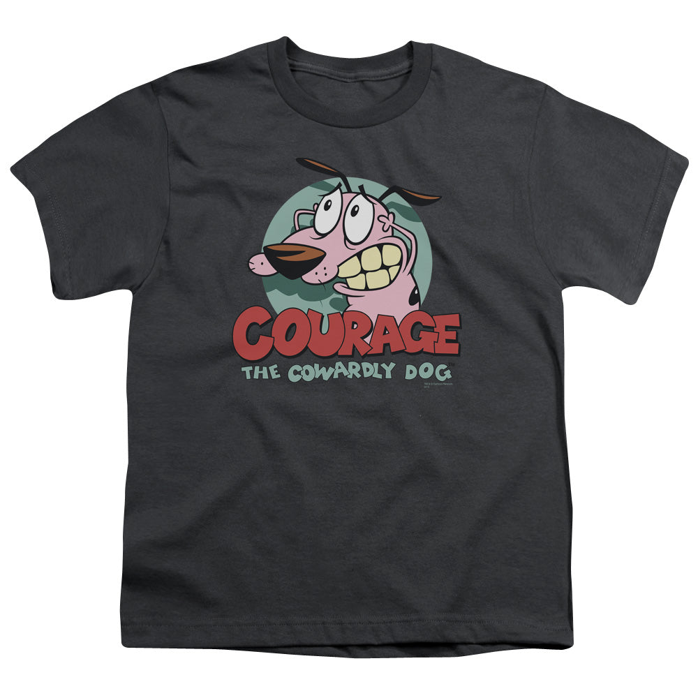 Courage the Cowardly Dog Courage Kids Youth T Shirt Charcoal