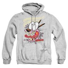 Load image into Gallery viewer, Courage The Cowardly Dog Scaredy Dog Mens Hoodie Athletic Heather