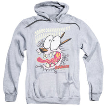 Load image into Gallery viewer, Courage the Cowardly Dog Scaredy Dog Mens Hoodie Athletic Heather