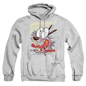 Courage The Cowardly Dog Scaredy Dog Mens Hoodie Athletic Heather