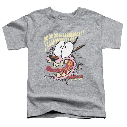 Courage the Cowardly Dog Scaredy Dog Toddler Kids Youth T Shirt Athletic Heather