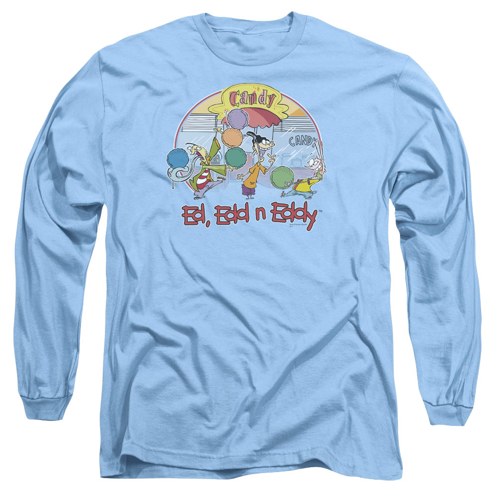 Ed Edd N Eddy Jawbreakers Mens Long Sleeve Shirt Carolina Blue