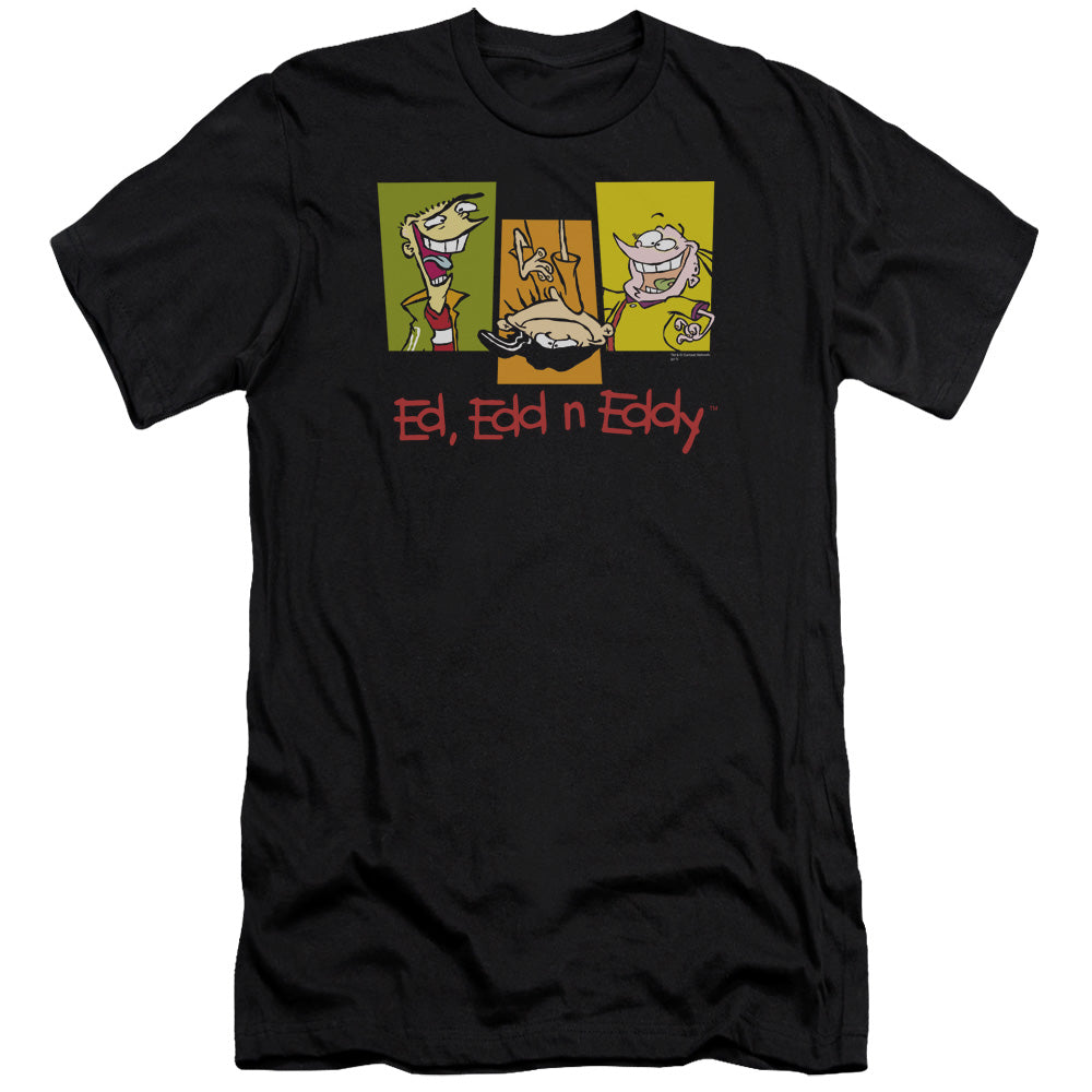 Ed Edd N Eddy 3 Eds Premium Bella Canvas Slim Fit Mens T Shirt Black