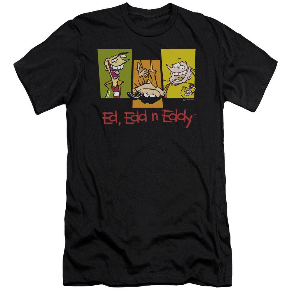 Ed Edd N Eddy 3 Eds Slim Fit Mens T Shirt Black