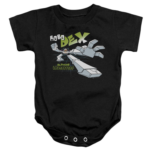 Dexters Laboratory Robo Dex Infant Baby Snapsuit Black (12 Mos)