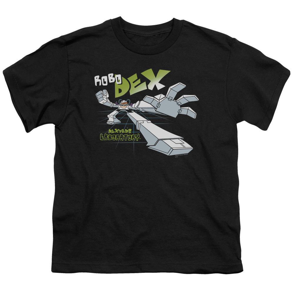Dexters Laboratory Robo Dex Kids Youth T Shirt Black