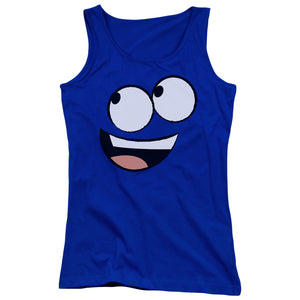 Fosters Home For Imaginary Friends Blue Face Womens Tank Top Shirt Royal Blue