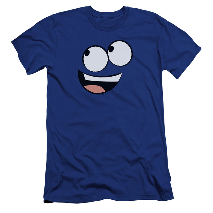 Fosters Home For Imaginary Friends Blue Face Premium Bella Canvas Slim Fit Mens T Shirt Royal Blue