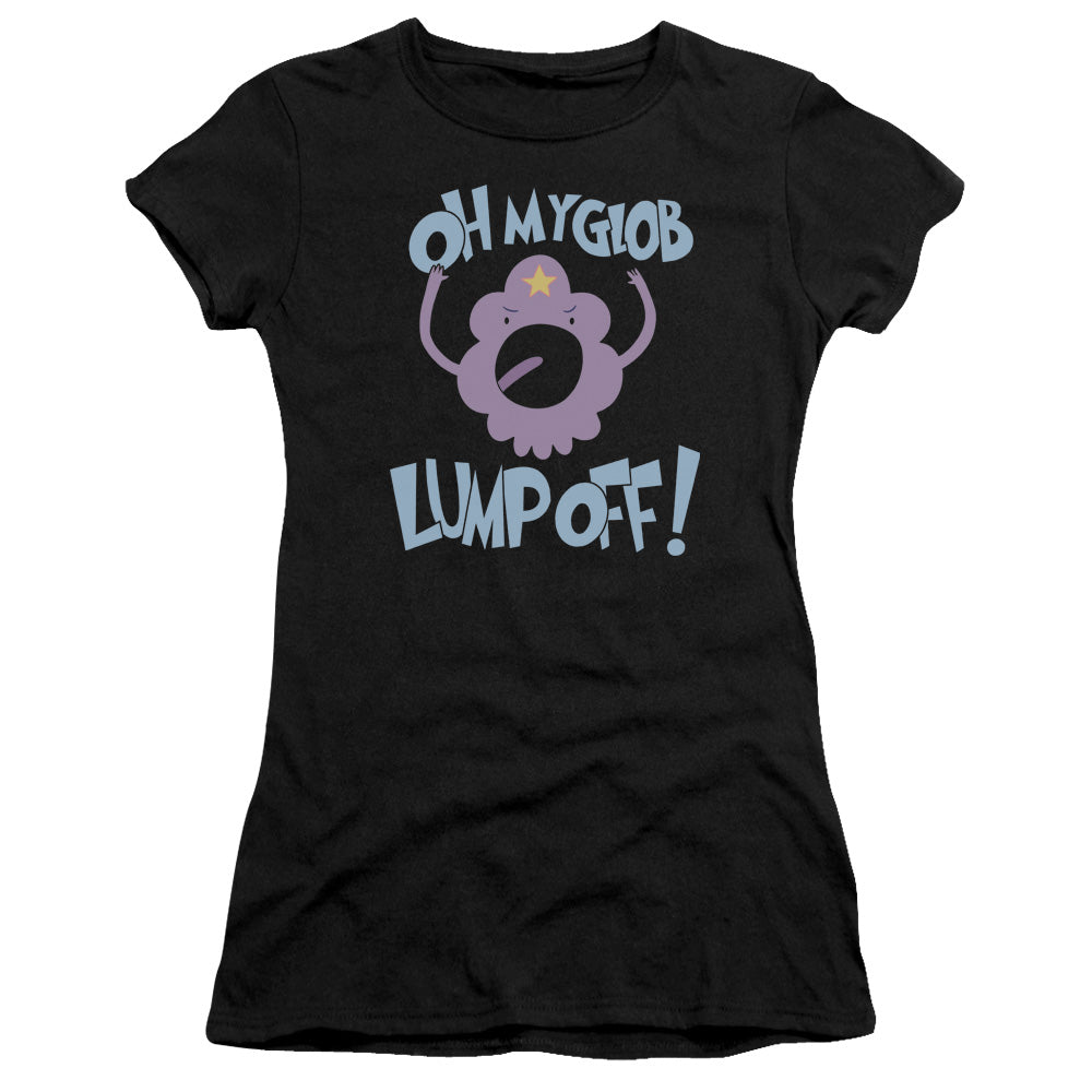 Adventure Time Lump Off Junior Sheer Cap Sleeve Womens T Shirt Black