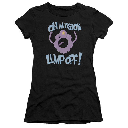 Adventure Time Lump Off Junior Sheer Cap Sleeve Womens T Shirt Black