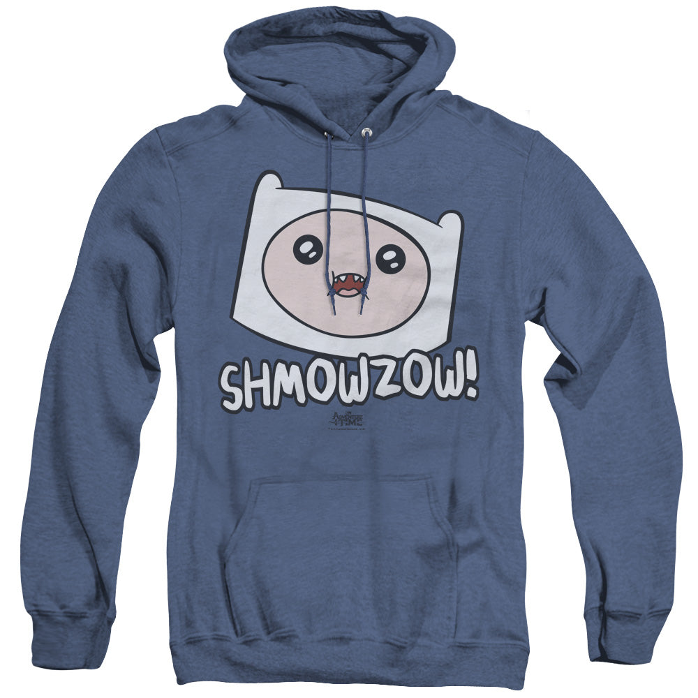 Adventure Time Shmowzow Heather Mens Hoodie Royal Blue