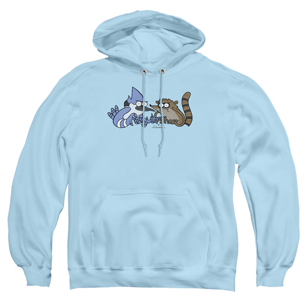 The Regular Show Tattoo Art Mens Hoodie Light Blue