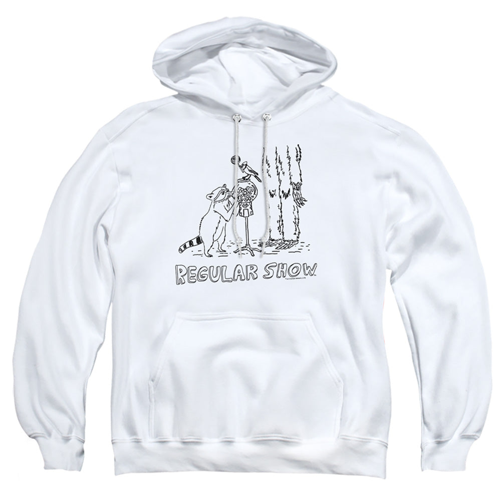 The Regular Show Tattoo Art Mens Hoodie White Officially Licensed