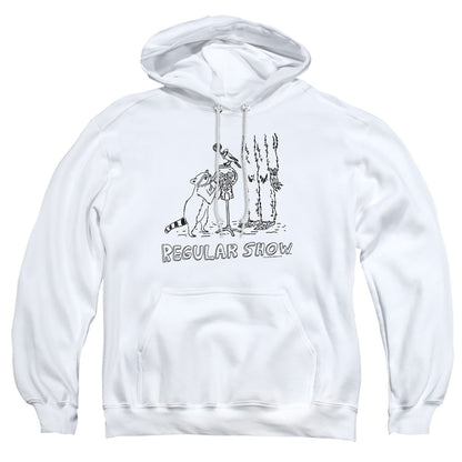 The Regular Show Tattoo Art Mens Hoodie White Officially Licensed