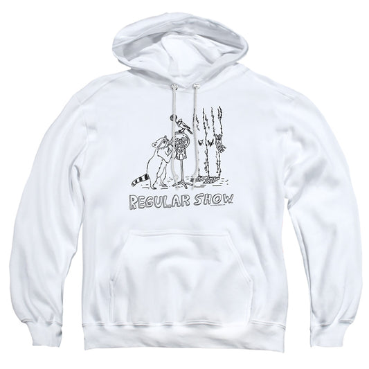 The Regular Show Tattoo Art Mens Hoodie White