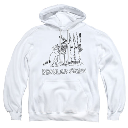 The Regular Show Tattoo Art Mens Hoodie White Officially Licensed