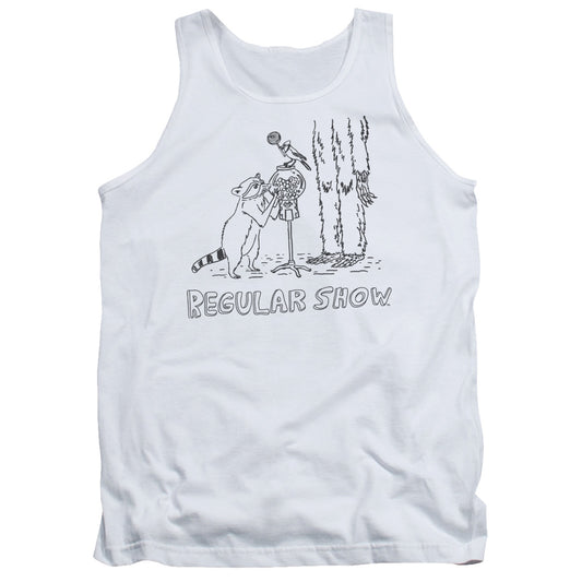 The Regular Show Tattoo Art Mens Tank Top Shirt White