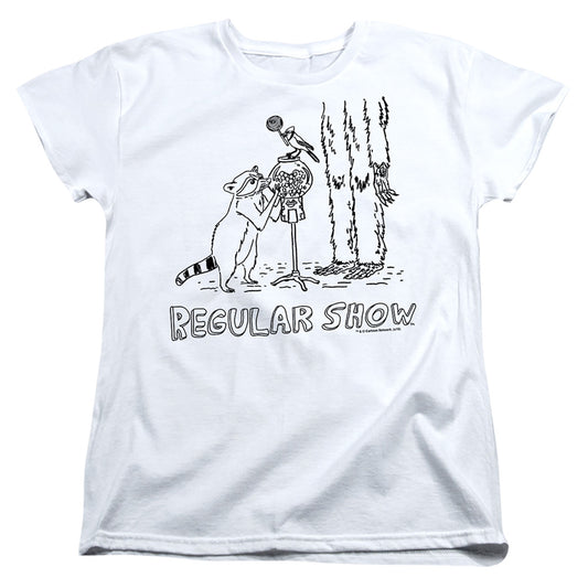 The Regular Show Tattoo Art Womens T Shirt White Officially Licensed