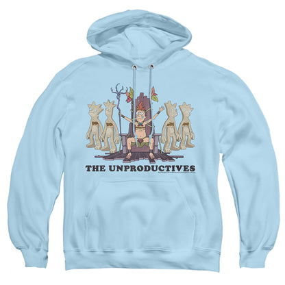 Rick And Morty The Unproductives Mens Hoodie Light Blue