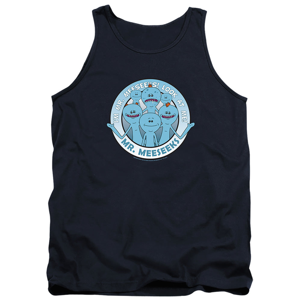 Rick And Morty Mr Meeseeks Mens Tank Top Shirt Navy