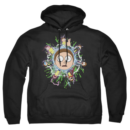 Rick And Morty Multiple Morty Mens Hoodie Black