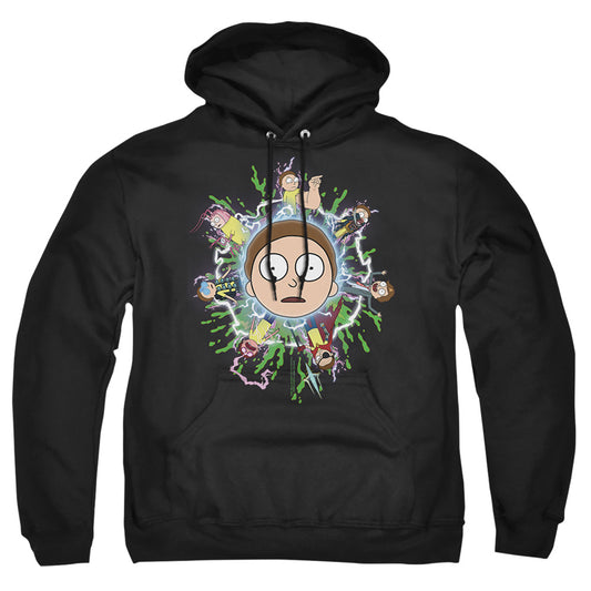 Rick And Morty Multiple Morty Mens Hoodie Black