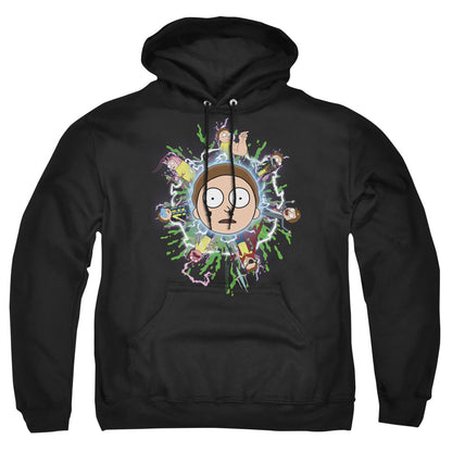 Rick And Morty Multiple Morty Mens Hoodie Black