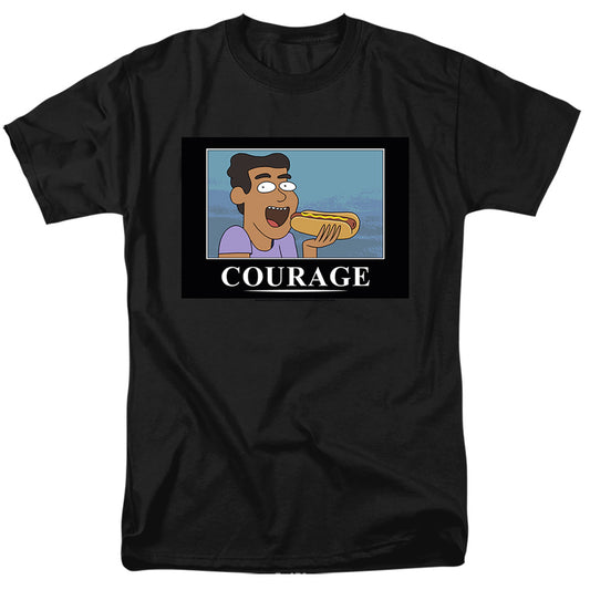 Rick And Morty Courage Poster Mens T Shirt Black