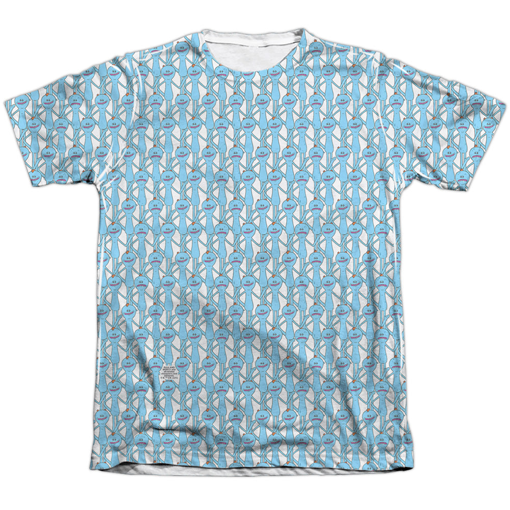 Rick And Morty Mr Meeseeks Mens Poly Cotton T Shirt White
