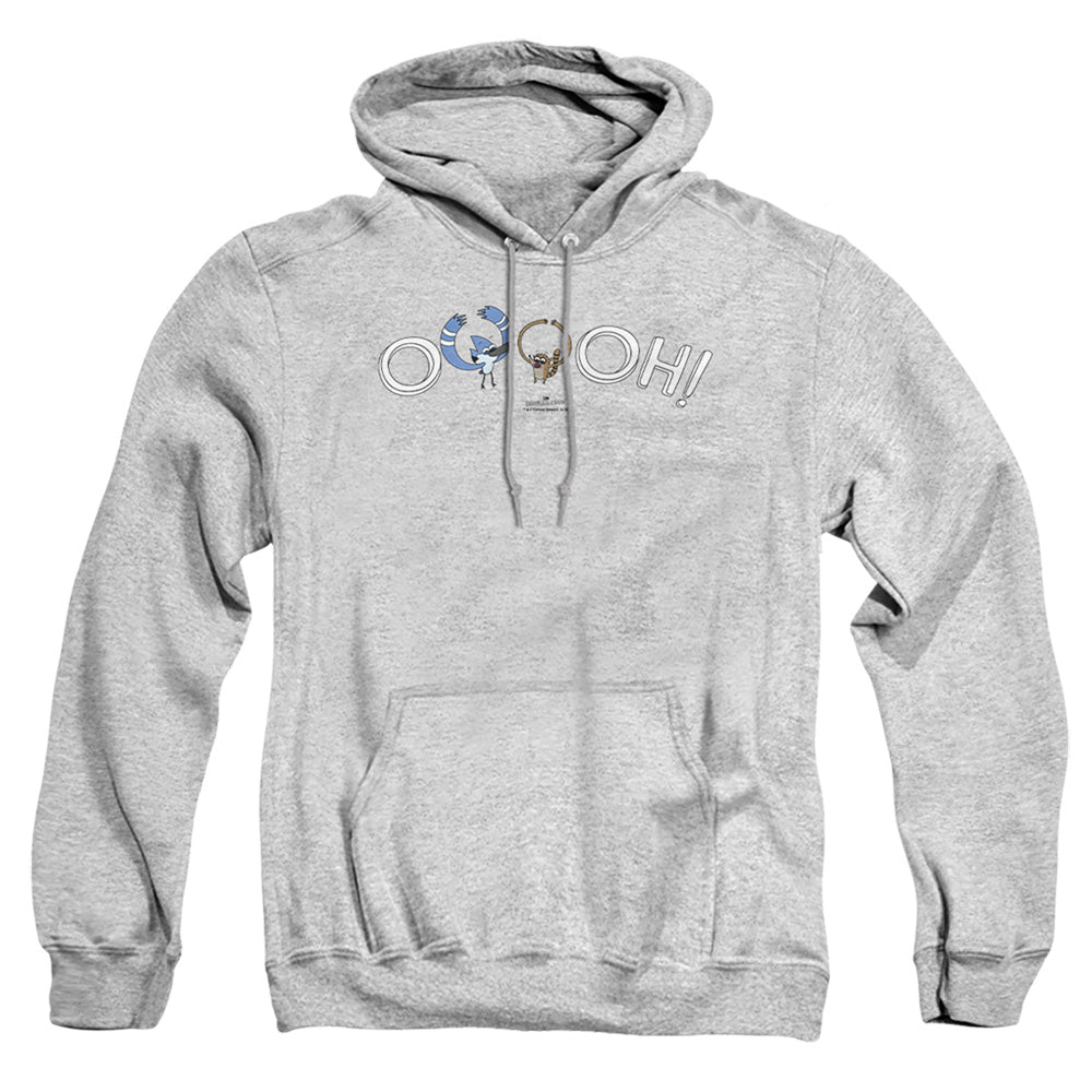 The Regular Show Ooooh Mens Hoodie Athletic Heather Officially Licensed