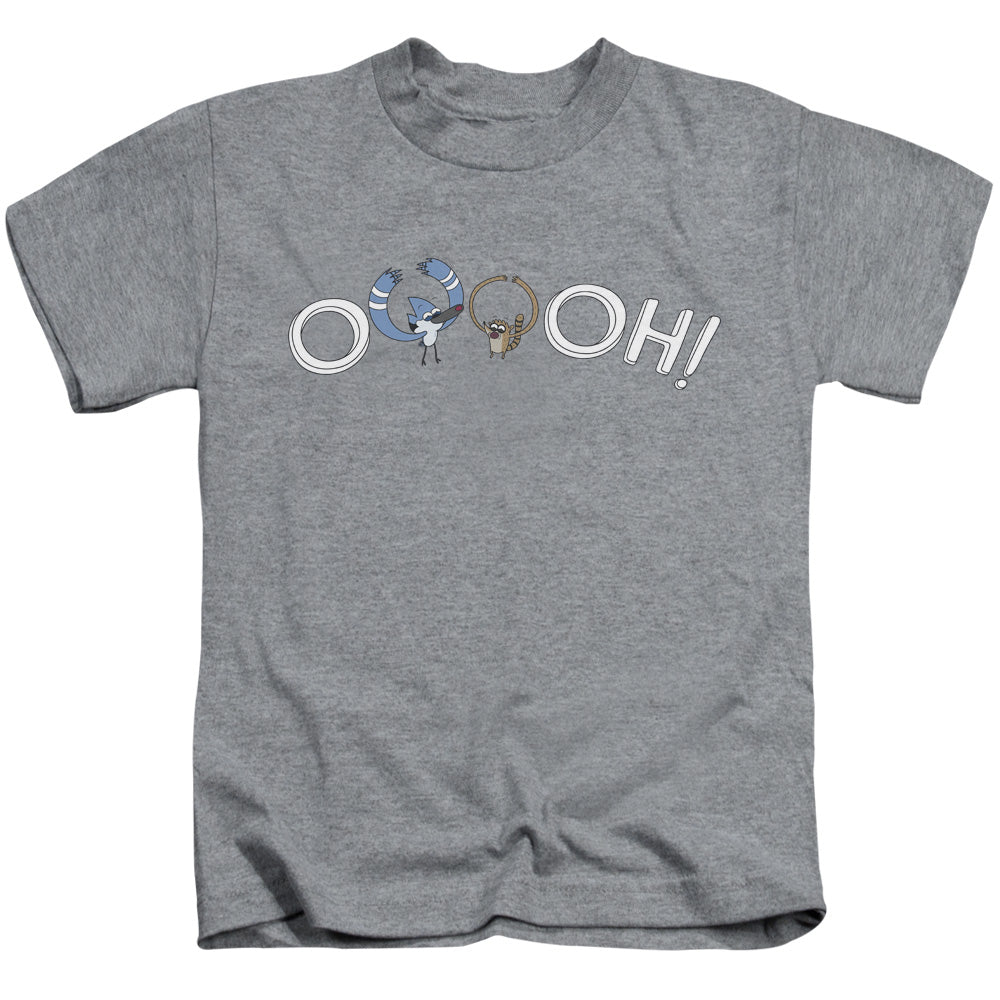 The Regular Show Ooooh Juvenile Kids Youth T Shirt Athletic Heather 
