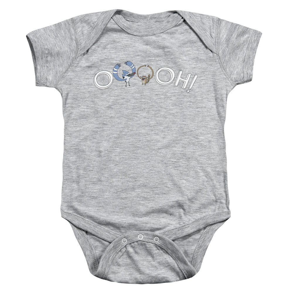 The Regular Show Ooooh Infant Baby Snapsuit Athletic Heather