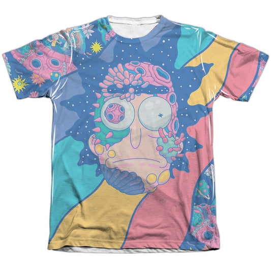 Rick And Morty Goodbye Mens Poly Cotton T Shirt White