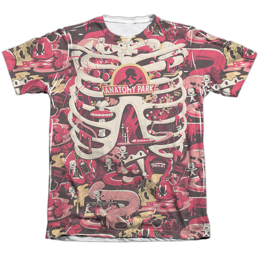 Rick And Morty Anatomy Park Mens Poly Cotton T Shirt White