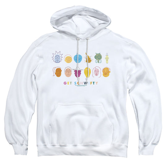 Rick And Morty Get Schwifty Mens Hoodie White