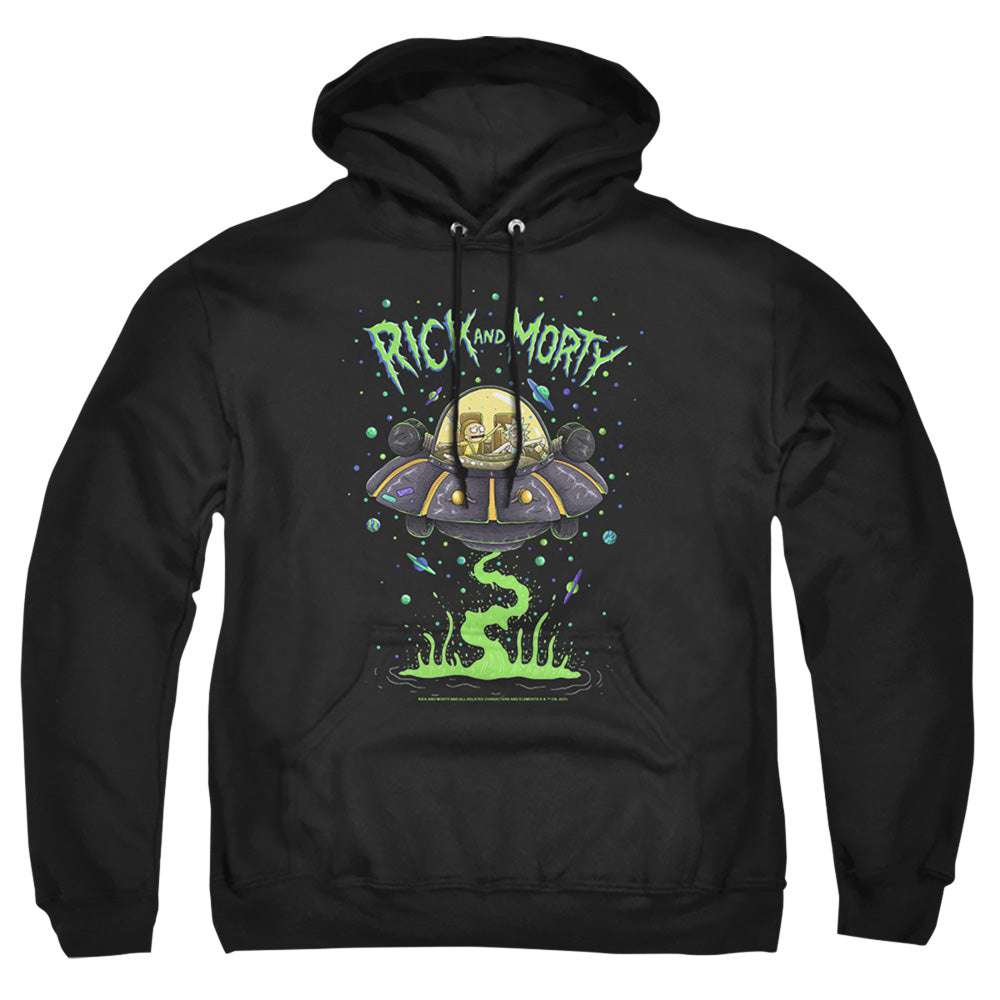 Rick And Morty Drunk Rick Ship Mens Hoodie Black
